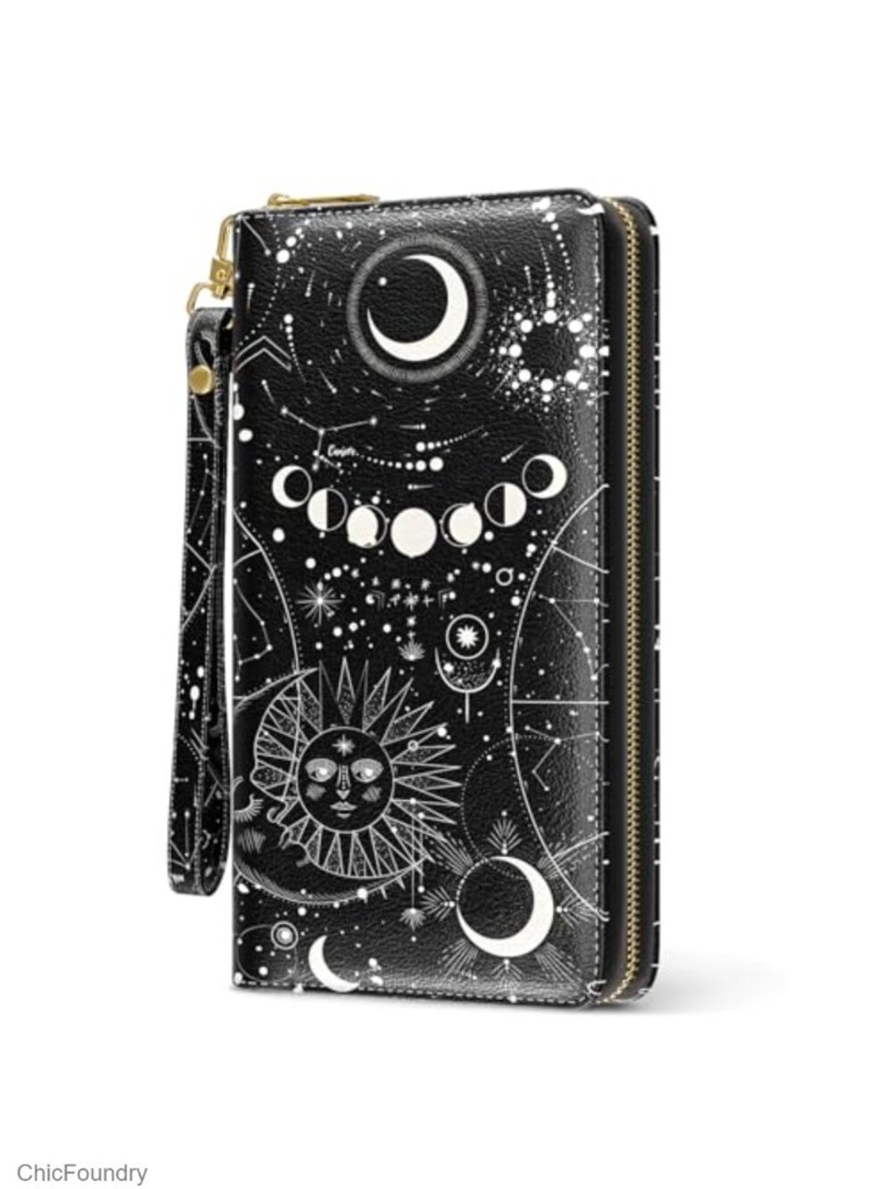PU Leather RFID Wristlet Wallet Large Credit Card Purse Clutch